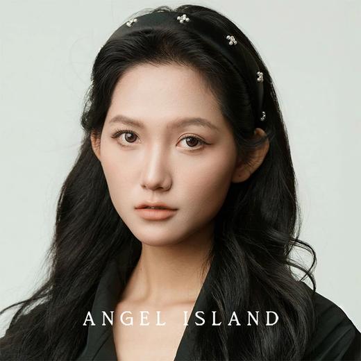 【限时折扣】ANGEL ISLAND 珍珠锆石黑白发箍 简约气质宽边轻奢复古小众优雅发饰 商品图2