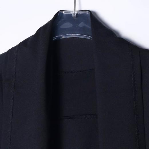 WT55秋季男士长袖开衫韩版修身披风拼接纯色外套上衣男装潮外搭 商品图2