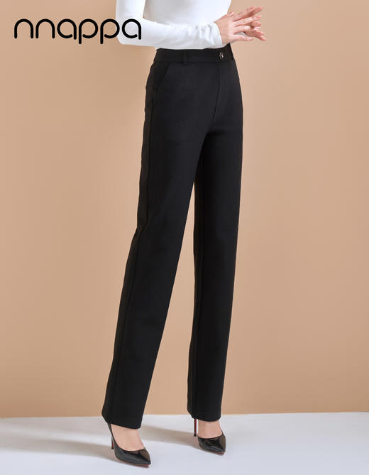 德绒空气层通勤小直筒裤PA29351 商品图1