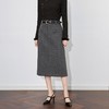 【高货wl】全新升级【铂金会员220/天猫299/差价79】(01622) 洛诗琳羊毛混纺亮片粗呢通勤显瘦直筒高腰包臀后开衩半裙 商品缩略图0