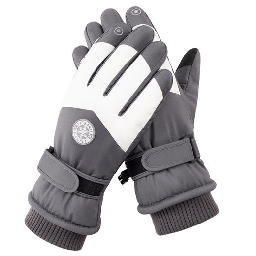 滑雪手套男女冬季运动骑行加绒加厚防水防寒可触屏保暖手套 商品图4