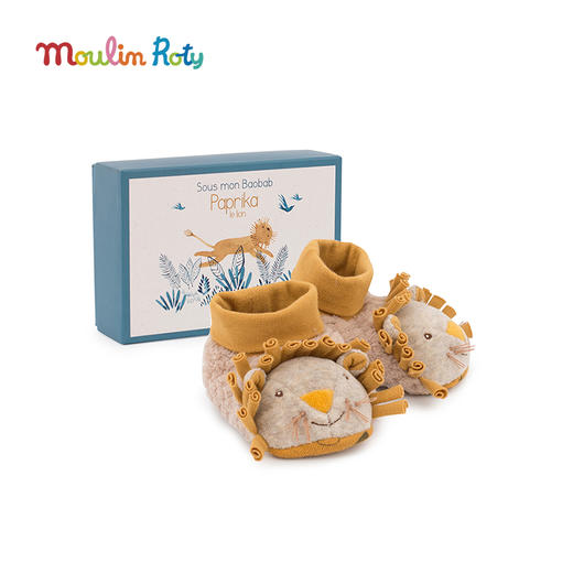 Moulin Roty 小绵羊云朵婴儿学步鞋 礼品礼盒 适合年龄0岁+ 雨后精灵系列 715010 商品图4