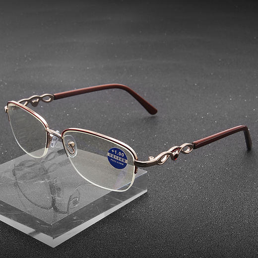 可靠 时尚防蓝光老花镜 时尚金属镜框 经典/四叶草 商品图1