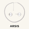 ARSIS｜流光系列 白色灰色珠链套装 商品缩略图0