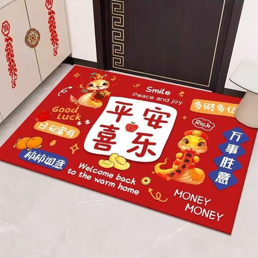 【新年到！换新地垫】水晶绒入户门地垫进门玄关TPR底可裁剪脚垫门口耐脏防滑地垫 商品图3