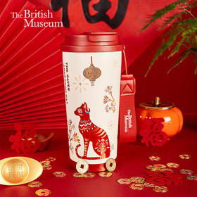 大英博物馆安德森猫保温杯大容量女生高颜值咖啡杯便携圣诞节新年礼物