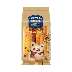 烘焙村鲜面包鲜撕豆吐司85g