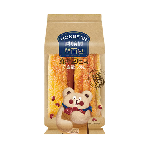 烘焙村鲜面包鲜撕豆吐司85g 商品图0