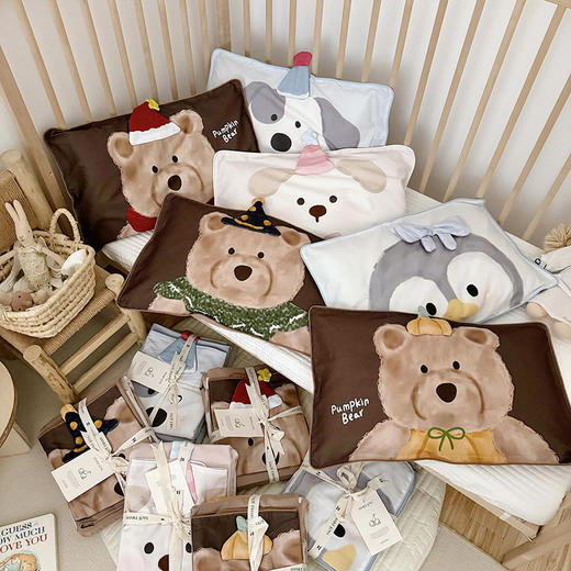 【宿舍儿童床 】ins风100支纯棉磨毛四件套可爱卡通棉磨毛四件套成人儿童宝宝床纯棉三件套 商品图3