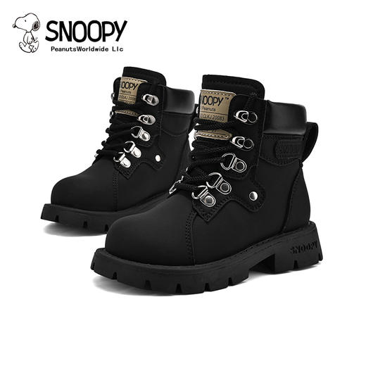 【史努比】童鞋儿童马丁靴新款防滑童靴男女童靴子26-37 商品图2