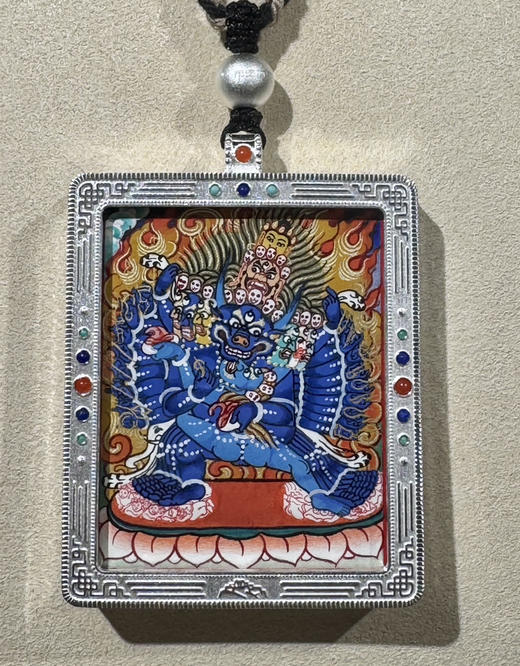 嘎乌手绘唐卡-大威德金刚 商品图0