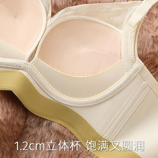 蜜桃胭脂 文胸(VIP)  小胸超聚拢显大性感不空杯防下垂收副乳无痕无钢圈内衣女文胸 商品图5