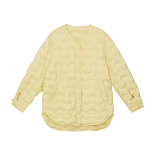 谜底双面穿羽绒服女2024冬新品简约百搭宽松中长鸭绒服244MY1518 商品图4