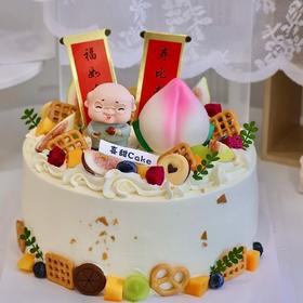 [喜笑眉开]新款祝寿水果蛋糕