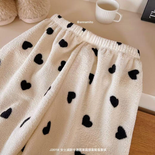 24年秋冬新款家居服套装女云朵绒软绵绵睡衣可外穿两件套 商品图3