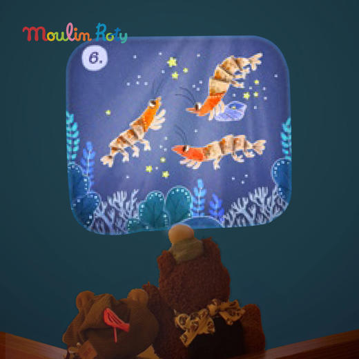 Moulin Roty 保利的历险故事投影灯 适合4岁+ 含3枚幻灯片 大型投射 视觉震撼 保利的历险系列 法国品牌-676364 商品图1