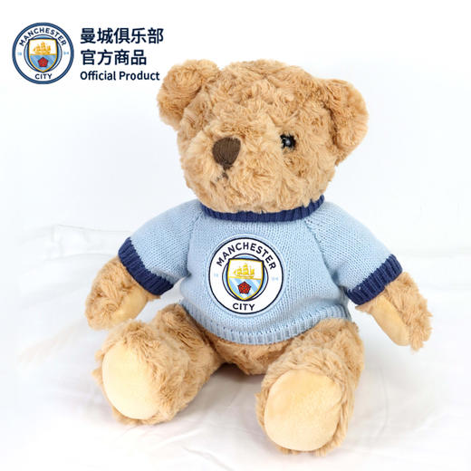 【官方正版】曼城俱乐部 | 毛绒大熊队徽毛衣玩偶足球迷公仔 商品图4