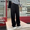 NEELLY纳俪冬季新款直筒显瘦阔腿裤女宽松修饰百搭慵懒长裤N24114H05504 商品缩略图0