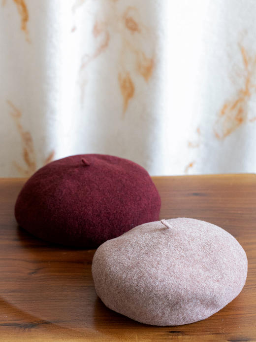 牧衣游原创 羊毛呢贝雷帽英伦复古百搭帽子 素问【不支持会员折】 商品图2