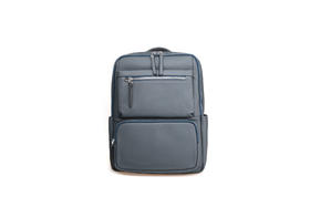 豪麟名鞋奥莱迪嘉男包双肩背包牛皮革TMPB51AM202蓝色  原价2460元