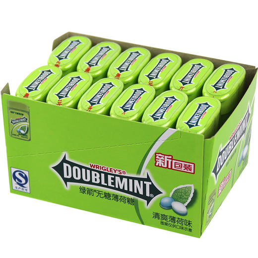 绿箭无糖薄荷糖清爽薄荷味12g*12瓶 商品图1