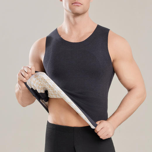 7A抗菌背心羊毛贴片羊毛保暖背心男女加厚无痕 保暖内衣打底衫 商品图6