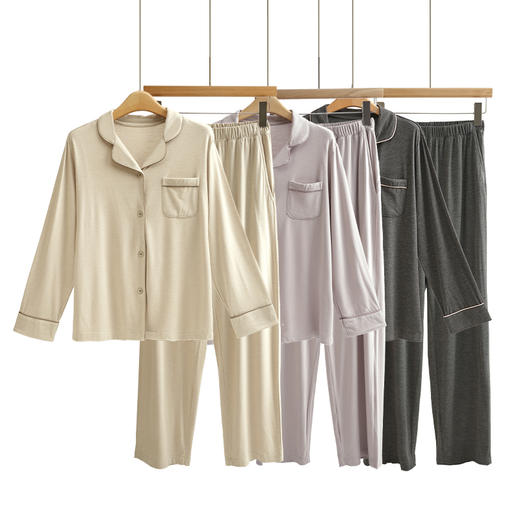 美奈川轻舒糯云绒女士家居套装JJ28138 商品图0