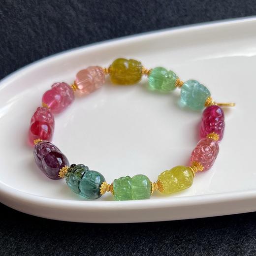 8mm单圈貔貅碧玺手链 商品图1