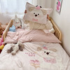 【宿舍儿童床 】ins风100支纯棉磨毛四件套可爱卡通棉磨毛四件套成人儿童宝宝床纯棉三件套 商品缩略图0