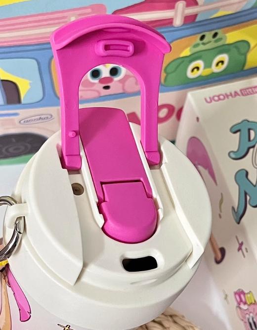 uooha悠哈周杰伦同学悠哈联名款多巴胺双饮咖啡杯-粉色旋律 490ml 商品图5