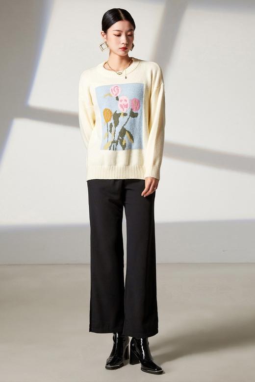 FLORID 圆领提花图案针织上衣 15404 商品图3