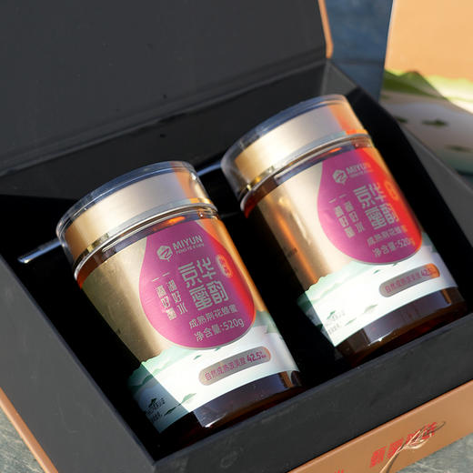 【送礼必备】北京水源地密云荆花蜂蜜 京华蜜韵礼盒装520g*2瓶 商品图3