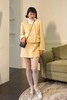 amadella 气质鹅黄色小香风外套半裙套装 15424 商品缩略图6