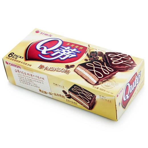 好丽友Q蒂摩卡巧克力味6枚装168g 商品图1