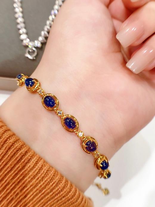 8ct蛋面蓝宝石手链 商品图3