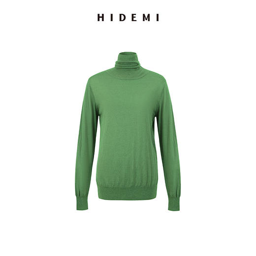 HIDEMI 秋冬叠穿必备 美利奴羊毛薄款高领打底 商品图14
