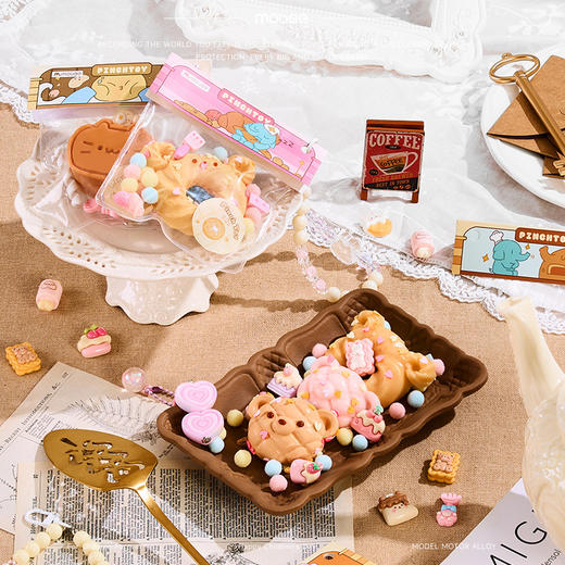 【DIY属于自己的潮流捏捏乐】mobee面包坊捏捏乐自制手工DIY材料 硅胶配件 减压玩具 商品图2