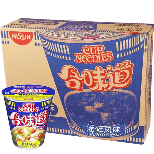 日清合味道海鲜风味面76g*12杯 商品图1