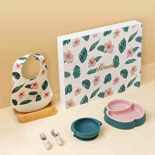 Mimeel婴儿餐具礼盒宝宝学吃饭辅食吸盘碗勺套装儿童1-3周岁送礼 商品图5