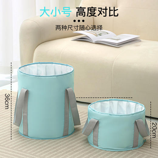 【四季适用！巨舒适超便携；】深度放松，折叠随行。折叠泡脚桶，小巧又轻便，四季皆宜；泡脚也能保温，足底倍感舒适；出门旅行，随身携带，办公小憩，疲劳消除。让您的双脚全年无止境享受spa！ 商品图3