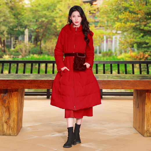 新品羽绒服 | 常幸时宜长款羽绒服  | 送时尚腰包 可拆卸 | 现货加急发 商品图0