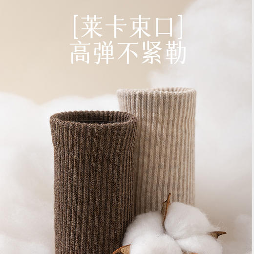 「5双装！数色可选」秋冬新品中筒无骨吸汗袜 袜子女女士吸汗中筒袜长筒袜美拉德潮袜 商品图2