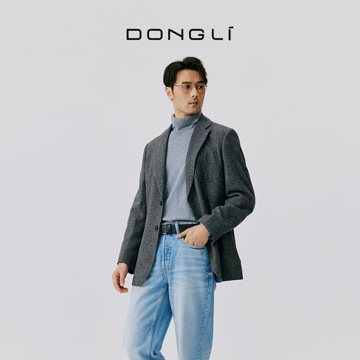 东黎 • 混纺款男士秋冬可拆卸连帽西服 3760 商品图4