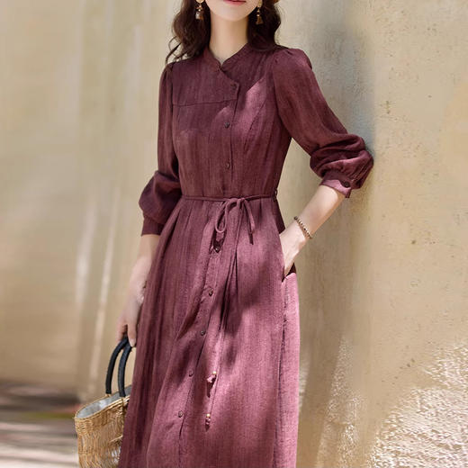 裁缝学苑AS378新中式不对称立领连衣裙纸样女装收腰裙子样板图纸 商品图4