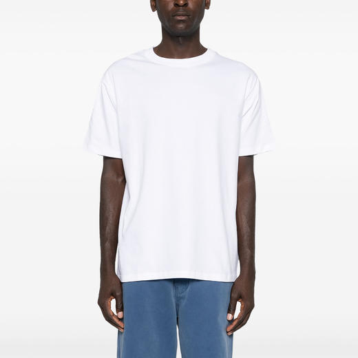 GCDS 男士徽标印花棉质圆领短袖T恤 白色 A2CM2307JE910 商品图1