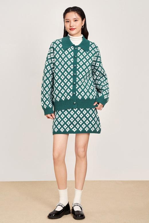 WESTLINK/西遇 复古针织开衫半裙套装 15323 商品图0