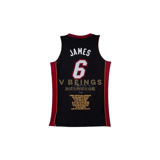 【预售】收藏系列 詹姆斯 热火队6号黑色 亲笔签名系列 商品图0