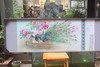 新粉结合孔雀牡丹图瓷板 商品缩略图0