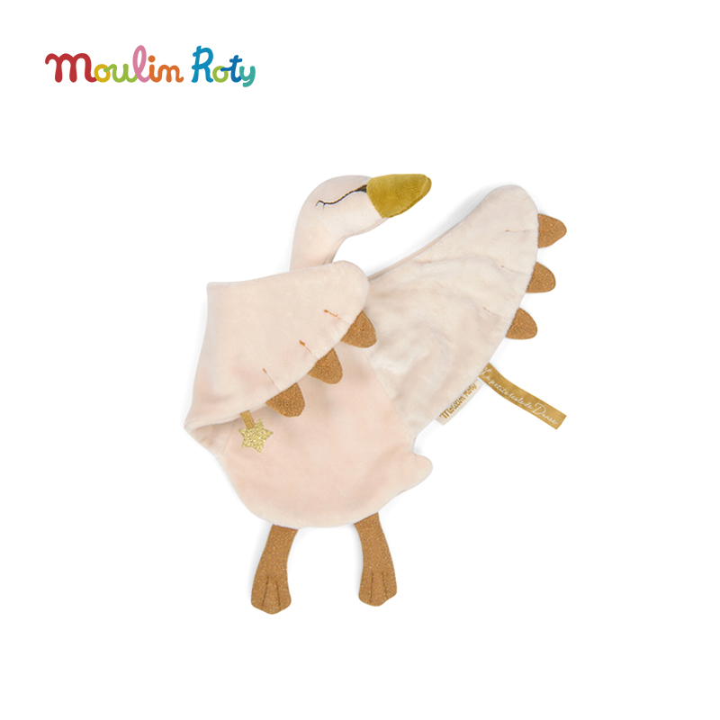 Moulin Roty 天鹅婴儿安抚巾 礼品礼盒 适合年龄0岁+ 667017