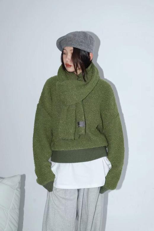 HAYES 草绿厚实毛绒套装 15524 商品图0